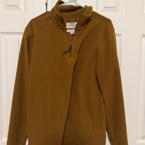 Brown Quarter-Zip Pullover